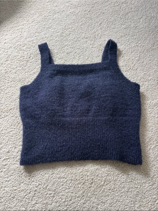 Tops - Navy Crop Top